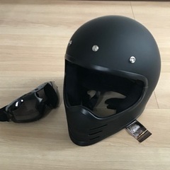 新品未使用】LEAD（リード)RUDEスクランブラーヘルメット(ゴーグル付)