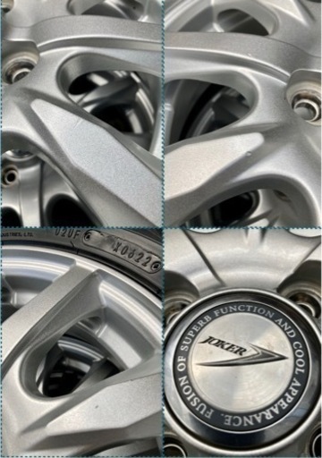 「商談中」⑤155/65R13 新品冬用タイヤ4本と中古ホイールとナット付き