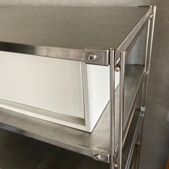 【受渡し者決まりました】無印良品　ステンレスシェルフの画像