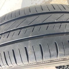 15インチ タイヤ&アルミホイール 4本セット 195/65R15 PCD114.3 5穴6J +45の画像