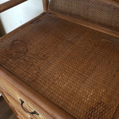 籐の棚 引き出し アジアン家具