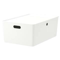 【美品】IKEA ふた付きボックス2個セット