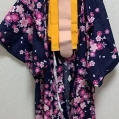 浴衣3点セット❤︎バッグ付き❤︎新品同様超美品♪の画像