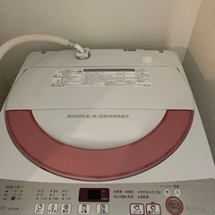 無料　シャープ洗濯機　6kg
