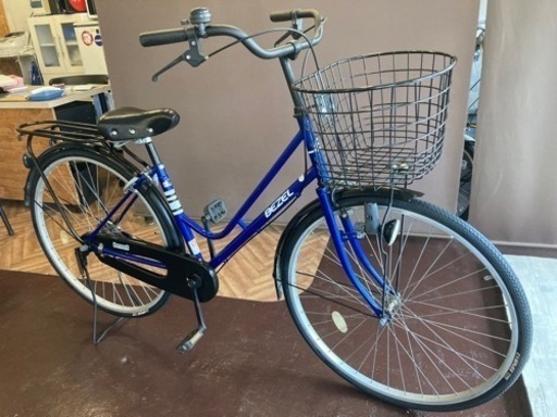 【タイヤ前後新品！】27インチ　自転車　ブルー