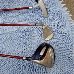 イグニオ ジュニア クラブセット 3本セット 3～5才用 身長100～120cm キャディバッグ付き IGNIO 西岡店 の画像
