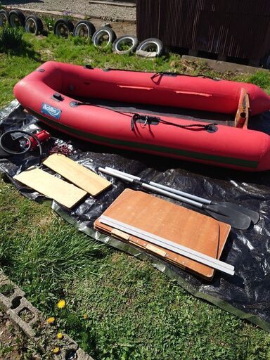 アキレス　ゴムボート、ハイドロジェット船外機セット