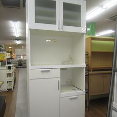 R439 アウトレット品 共和産業キッチンボード、食器棚、幅80cm 美品