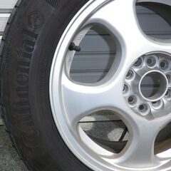 タイヤホイールセット4本　205/60/R16　タイヤコンチネンタル　パンク歴無し　プリウスに履いていました。の画像