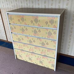 花柄 タンス、衣類収納(収納家具)の中古が安い！激安で譲ります