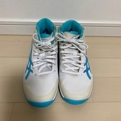 【値下げしました】asics バスケットシューズと袋セットの画像