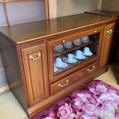 値下げ！おしゃれな昭和家具◆リビングに・カップボード・小物やコレ...