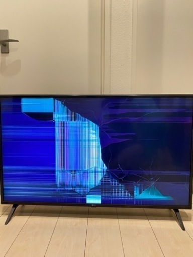 【LG液晶テレビ　ジャンク品　画面割れ】43UM7500PJA 格安で譲ります！