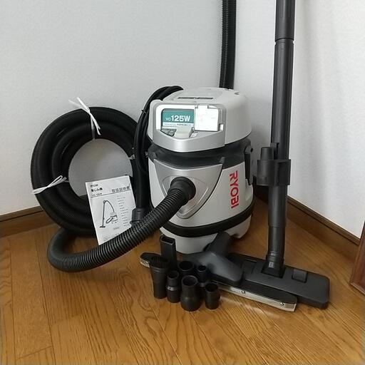 RYOBIリョービ　集じん機　VC-125W【中古品】・100V・2段階パワー・別売りホース付・乾湿両用・業務用・プロ用・集塵機・掃除機・引き取り・岡山市中区