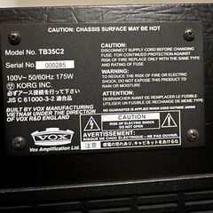 【値下げ】VOX ヴォックス 35Wギターアンプ 真空管 TB35C2