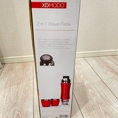 ★【新品未使用　真空二重構造ステンレス水筒】XDMODO 2in1 ウェーブフラスク 0.7Lの画像