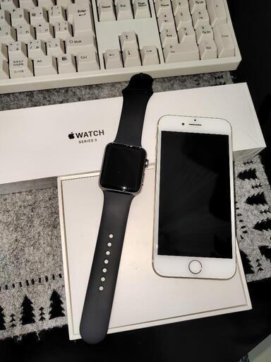 SIMフリー iPhone7 + Applewatch series3