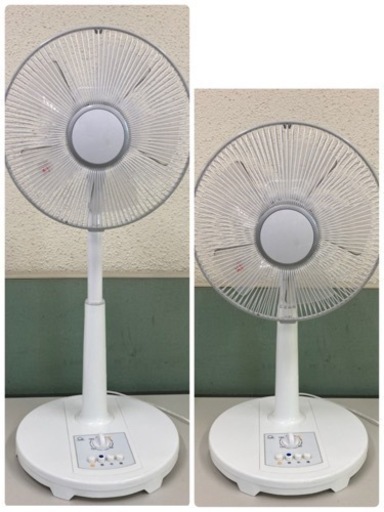 美品　扇風機  5枚羽根 押しボタン式 2020年製リビング扇風機（CSBF-3022T） 【シーズ】【30ｃｍ羽根】ホワイト メカ式・リビング扇・3時間タイマー・ソフトな5枚羽根