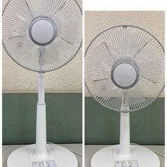 美品　扇風機  5枚羽根 押しボタン式 2020年製リビング扇風...