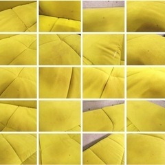 ①ET427番定価35万円‼️SPIGA 3人掛けL字型ソファ/オットマン付の画像