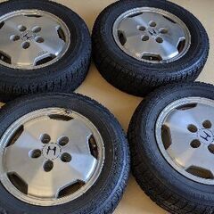 ステップワゴン純正15インチアルミホイール スタッドレスタイヤ付