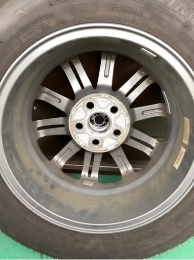 溝あり　2019年タイヤ　BALMINUM バルミナ 15インチ PCD100/5H　プリウス等 195/65R15　ホイール4本セッ