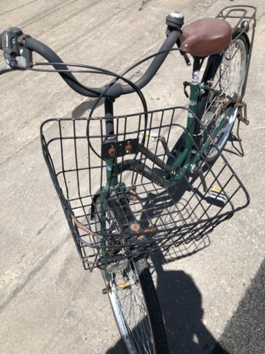 厚 224 26インチ　6段切り替え　自転車　ママチャリ　カゴ付き　ライト付き