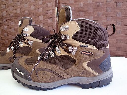 ☆ Caravan 24.5EEE トレッキングシューズ ゴアテックス ブラウン 24.5cm 茶色 登山靴 クツ くつ ハイキング 