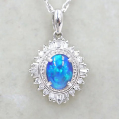 Pt900オパールネックレス