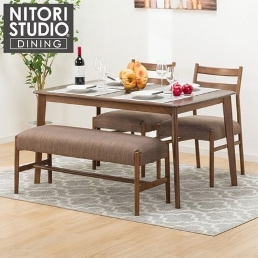 【売約済み】　ニトリ　Nitori Nコレクション　ダイニングセット　ベンチダイニング　ダイニングテーブル　ダイニングチェア　食卓　ベ