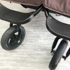 Air Buggy エアバギー ベビーカー ココダブル 2人乗り 双子 四輪　自立スタンド付きの画像