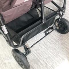 Air Buggy エアバギー ベビーカー ココダブル 2人乗り 双子 四輪　自立スタンド付きの画像