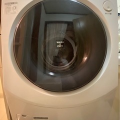 「ジャンク」「引き取り限定」ドラム式洗濯機　シャープ　ES-V230
