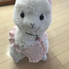 アルパカぬいぐるみ　エプロン