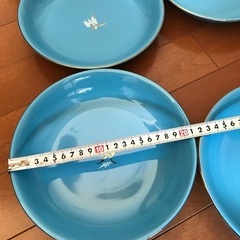 ブルーのお皿5枚セット‼️の画像