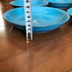ブルーのお皿5枚セット‼️の画像