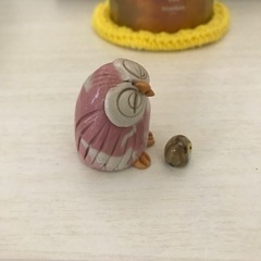 フクロウの置物の画像