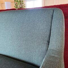 宇都宮でオシャレな家具を探すなら『オトワリバース！』ソファ ノーチェ NOCE 2人掛け グリーン 中古品の画像