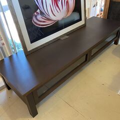 宇都宮でオシャレな家具を探すなら『オトワリバース！』無印良品 MUJI テレビボード ダークブラウン テレビ台 ローボード リビング家具 中古品の画像