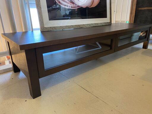 宇都宮でオシャレな家具を探すなら『オトワリバース！』無印良品 MUJI テレビボード ダークブラウン テレビ台 ローボード リビング家具 中古品