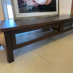 宇都宮でオシャレな家具を探すなら『オトワリバース！』無印良品 MUJI テレビボード ダークブラウン テレビ台 ローボード リビング家具 中古品