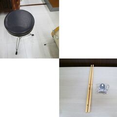 現状品 ドラムセット イス ドラムスティック付き 打楽器 苫小牧西店の画像