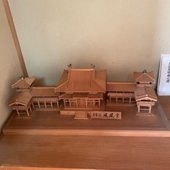 木製模型　平等院鳳凰堂　手作りです　あげます