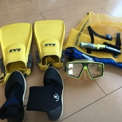 足ヒレとゴーグル