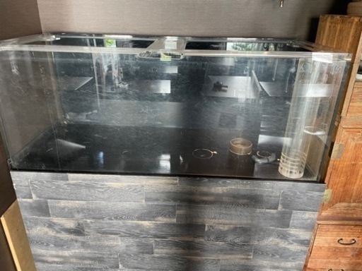 アクリル水槽　オーバーフロー式　150×60×60 一式