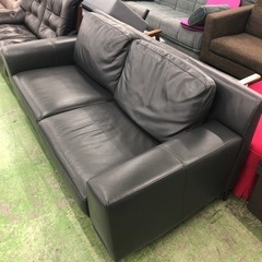 大塚家具 2人掛けレザーソファー