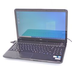 中古良品 15インチ 黒 ノートパソコン NEC PC-LS15...