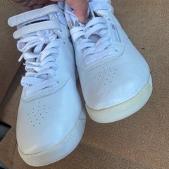 Reebok ホワイトスニーカー23.5 レディースの画像