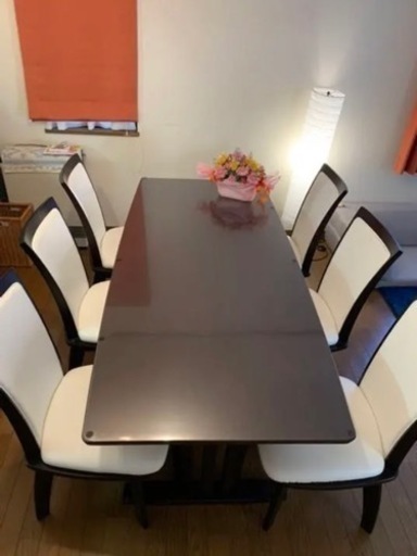 お渡し予定者有り】6人掛けテーブルセット