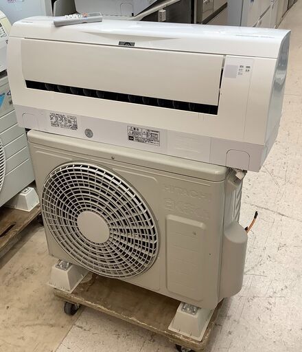 【基本工事費込み！】HITACHI/日立 ルームエアコン 2.2kW 6～9畳用 2018年製 RAS-WBK22H 冷房/暖房 室外機・リモコン付 100V【ユーズドユーズ名古屋天白店】 J1766